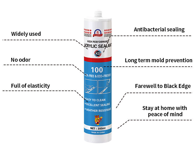 Multipurpose water-based silicone acrylic sealant for doors and windows