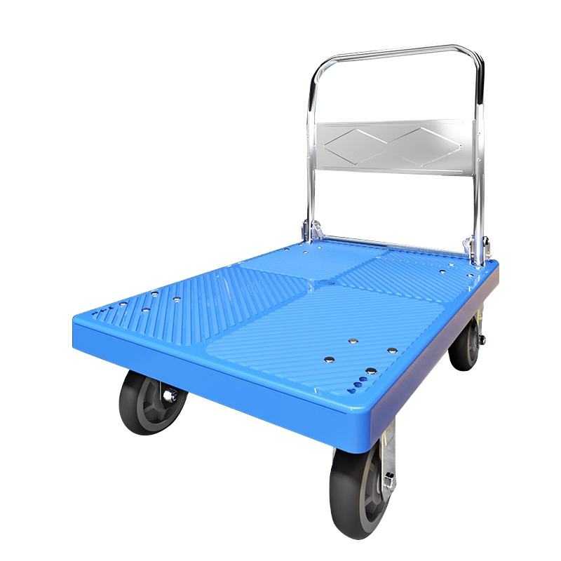 500kg Folding Foldable Hotel Luggage Platform Truck Push Hand Trolley Cart H-beam