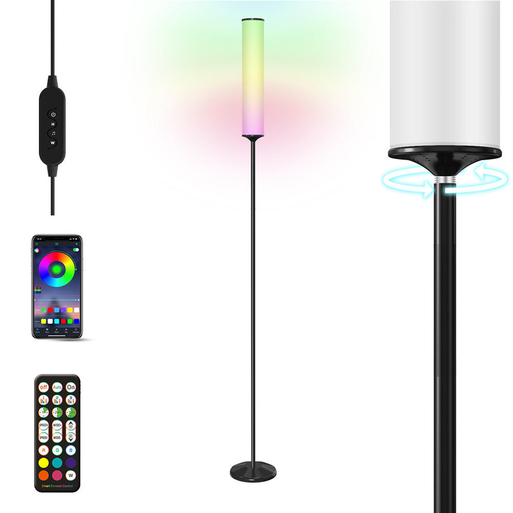 Atmosphere Home Smart App Control Music Sync LED RGB White Stand Floor Light Living Room Bedroom Corner Light