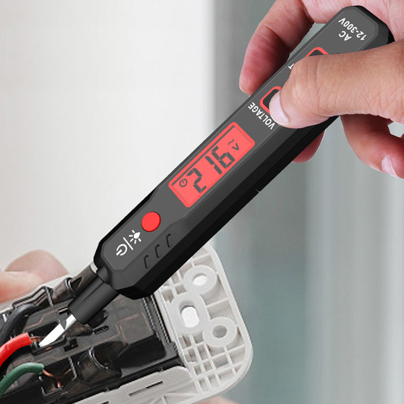 HT89 NO Contact Voltage Tester Pen Sound and Light Alarm NCV