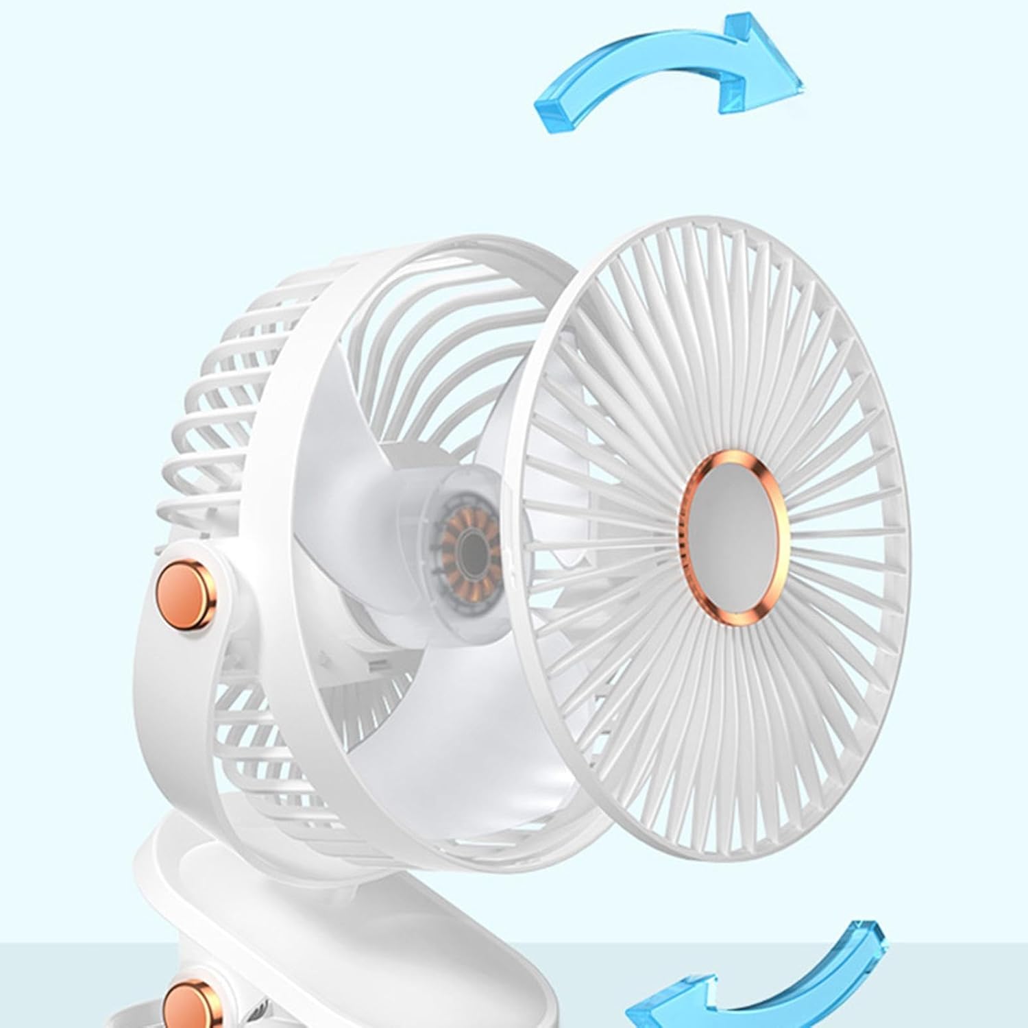 Small clip-on silent fan