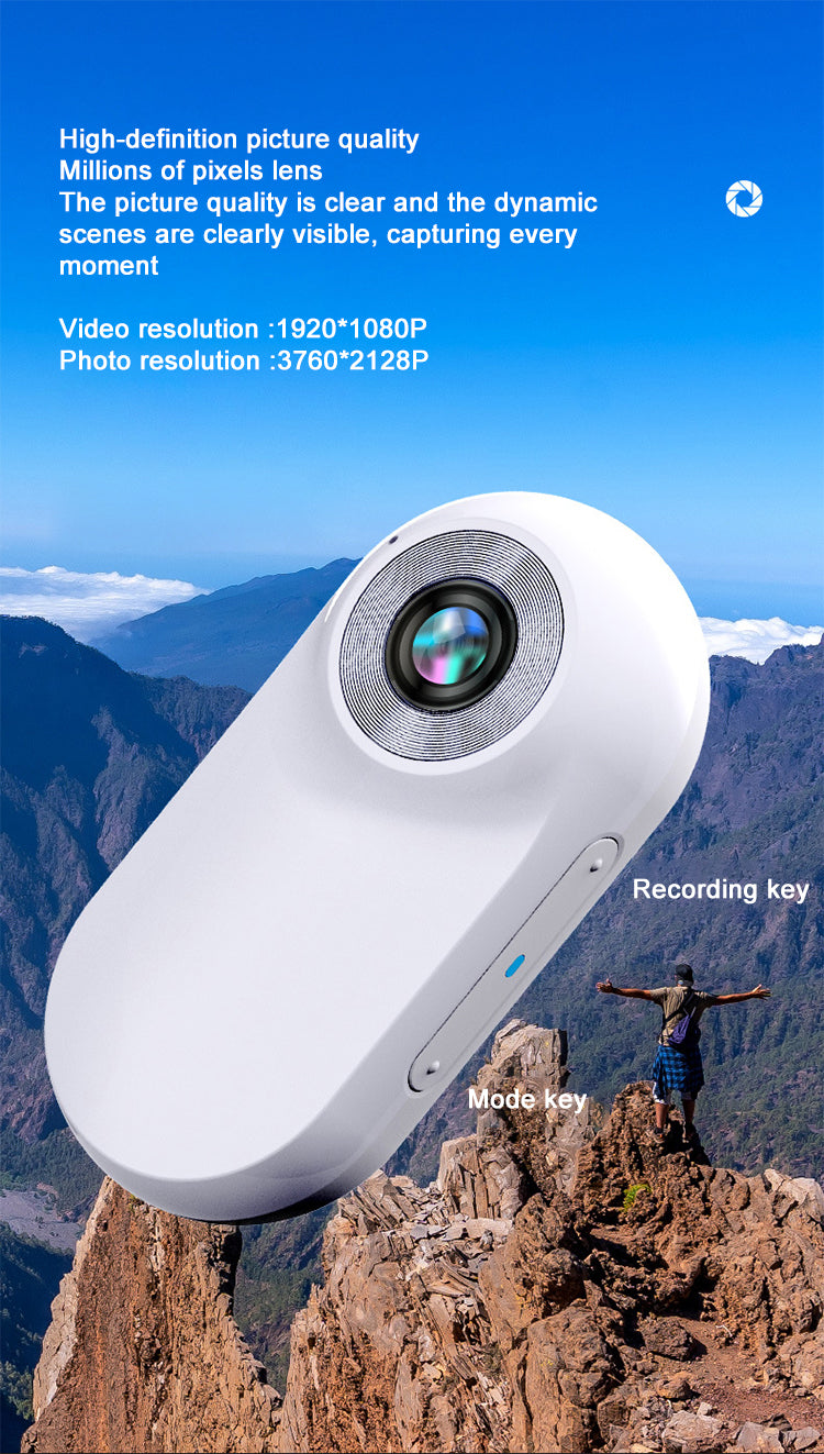 Thumb sports camera vlog recording artifact