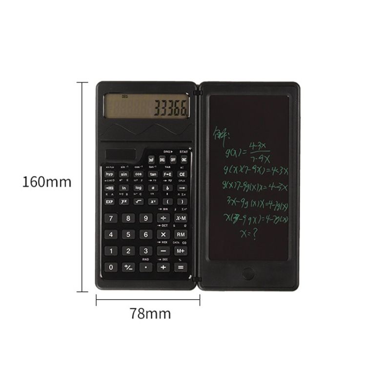 Solar-Powered Scientific Handwriting Tablet Calculator Portable