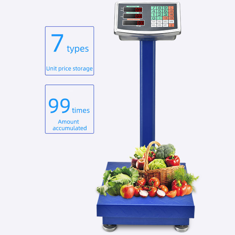 150kg 300kg Digital Electronic Bench Scale LCD Steel Folding
