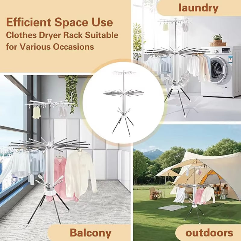 Foldable Laundry Cloth Drying Racks for Clothing Octopus Style Clothes