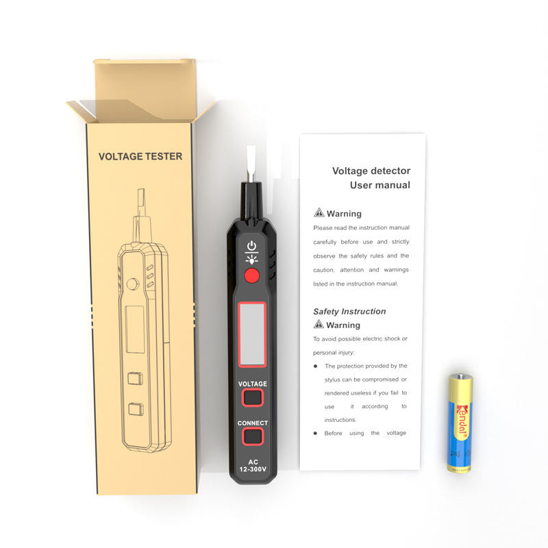 HT89 NO Contact Voltage Tester Pen Sound and Light Alarm NCV