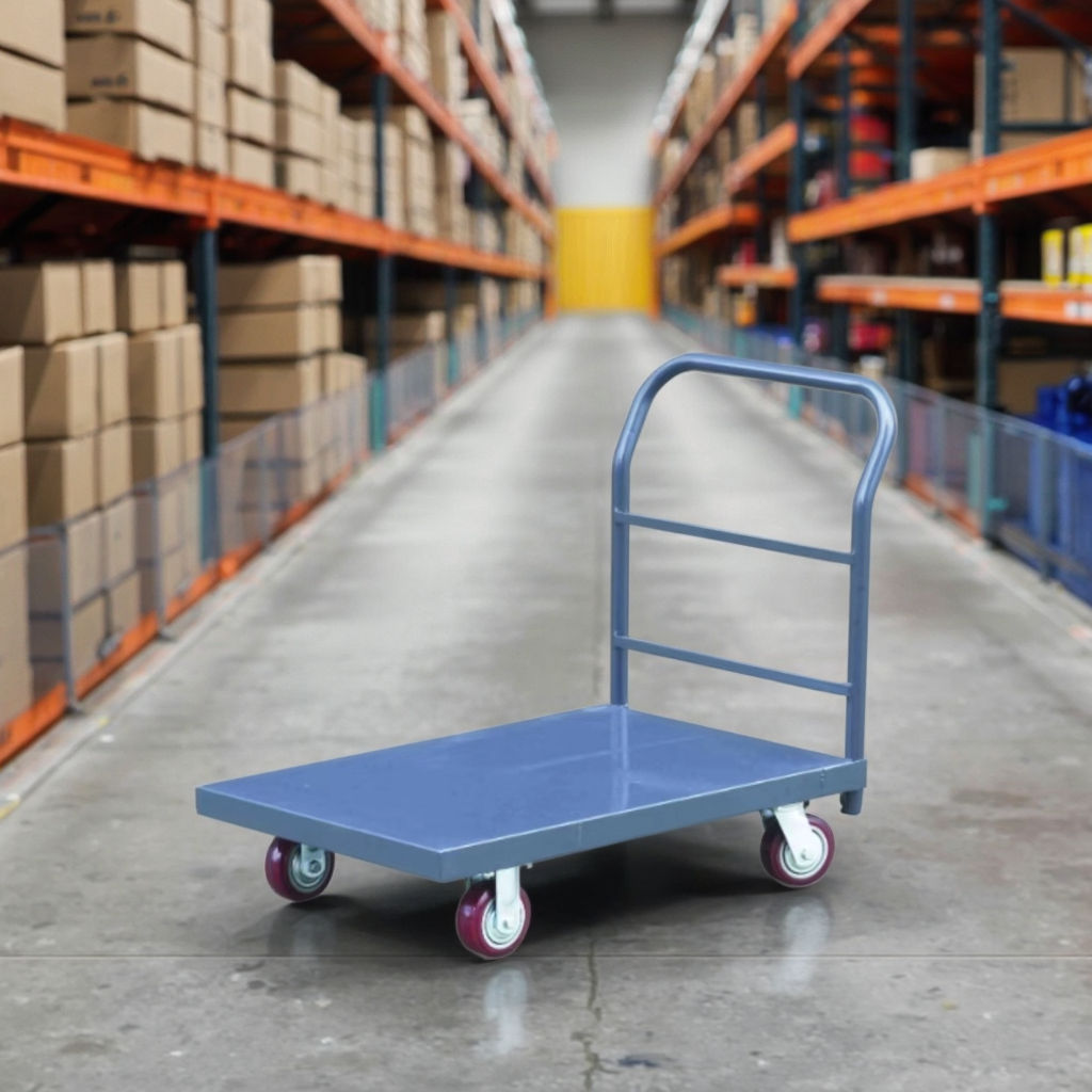 500kg Folding Foldable Hotel Luggage Platform Truck Push Hand Trolley Cart H-beam