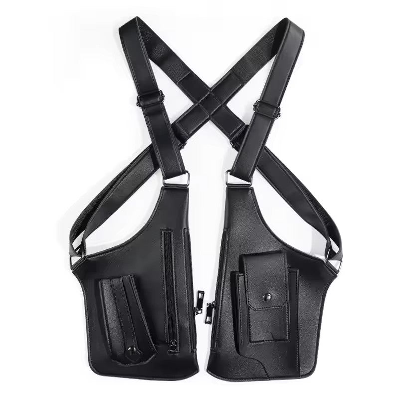 Multifunctional Chest Pack / Underarm Bag: Retro Crossbody Sling for Men — Perfect for Sports & Daily Commute