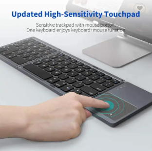 Hot Sale Mini Wireless Foldable bt portable folding Keyboard
