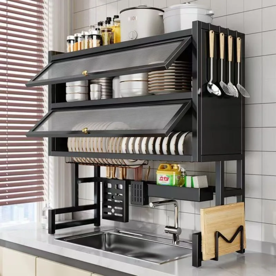 Premium Kitchen Dish Drying Rack with Large Capacity Storage
