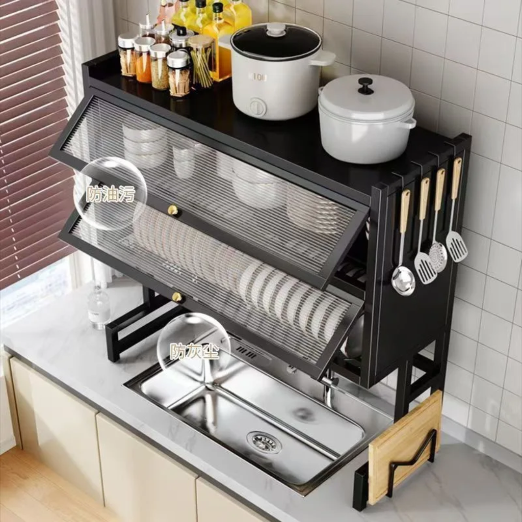 Premium Kitchen Dish Drying Rack with Large Capacity Storage