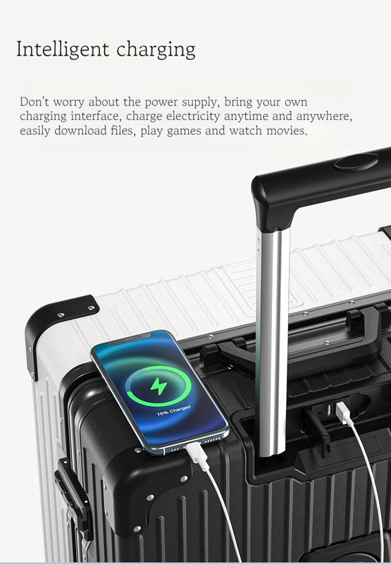 New 24-Inch Carry-On Luggage — Spacious & Durable Suitcase for Business Travel and Family Vacations