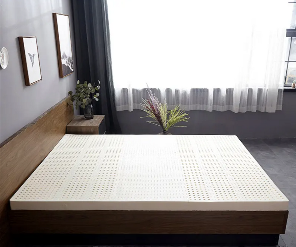 High-quality latex mattress made with natural latex for breathability and antibacterial properties keeping mites at bay