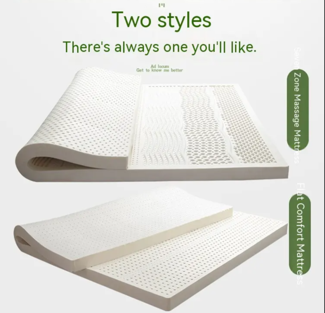 High-quality latex mattress made with natural latex for breathability and antibacterial properties keeping mites at bay