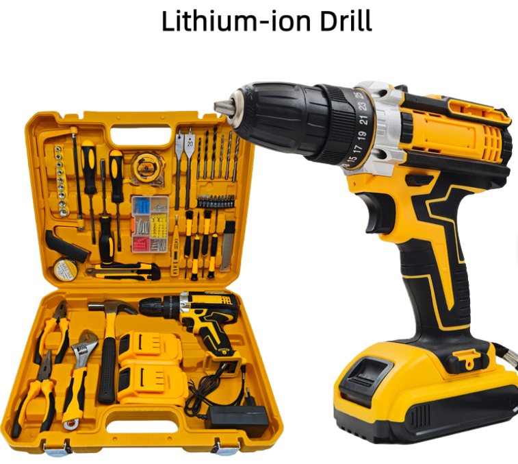 Hot Sale 118-Piece Cordless Impact Drill Set
