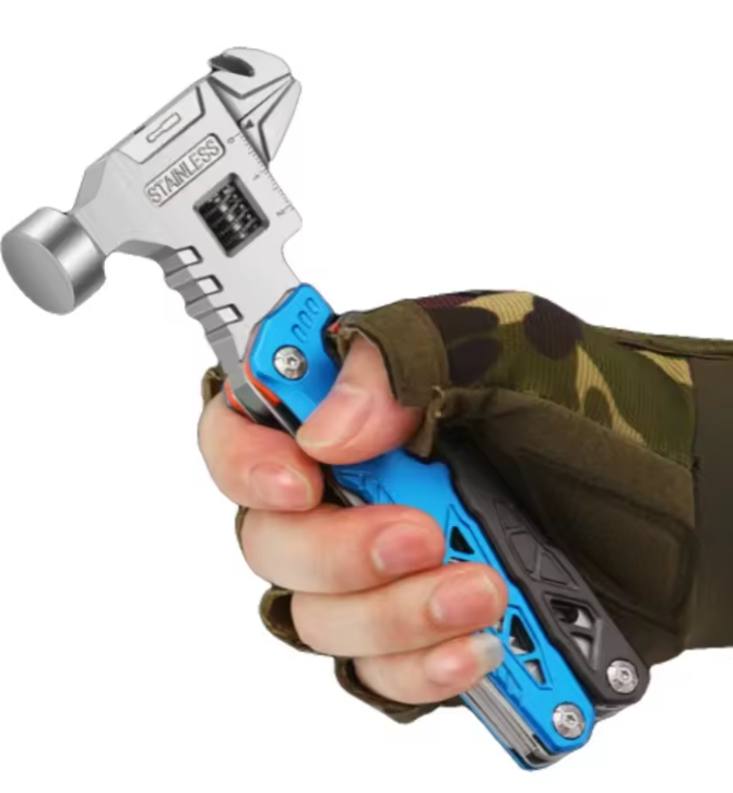 Heavy-Duty Steel 18-in-1 Multifunctional Outdoor Tool — Wrench & Pliers