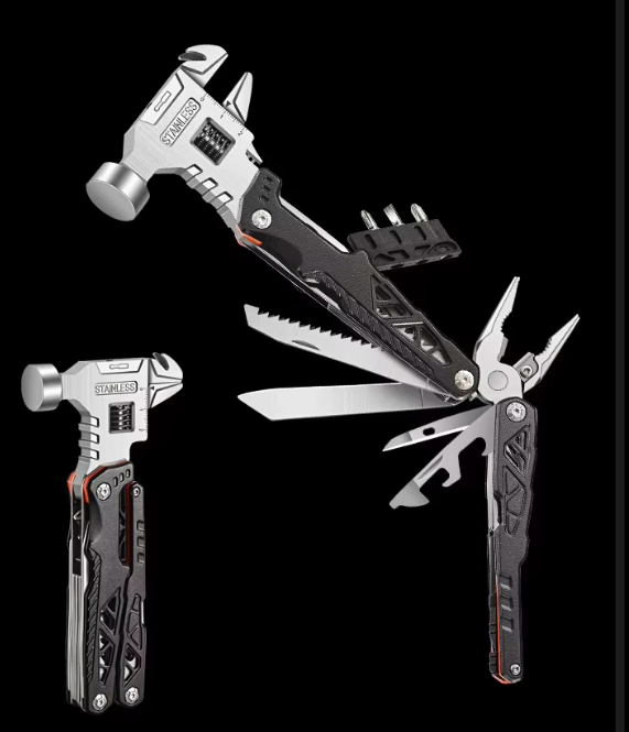Heavy-Duty Steel 18-in-1 Multifunctional Outdoor Tool — Wrench & Pliers
