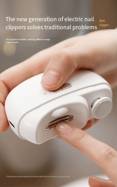Multi-functional nail grinder, electric nail clipper with anti-clamping function, suitable for children and adults