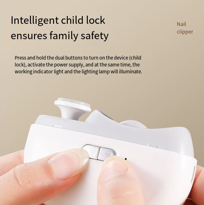 Multi-functional nail grinder, electric nail clipper with anti-clamping function, suitable for children and adults
